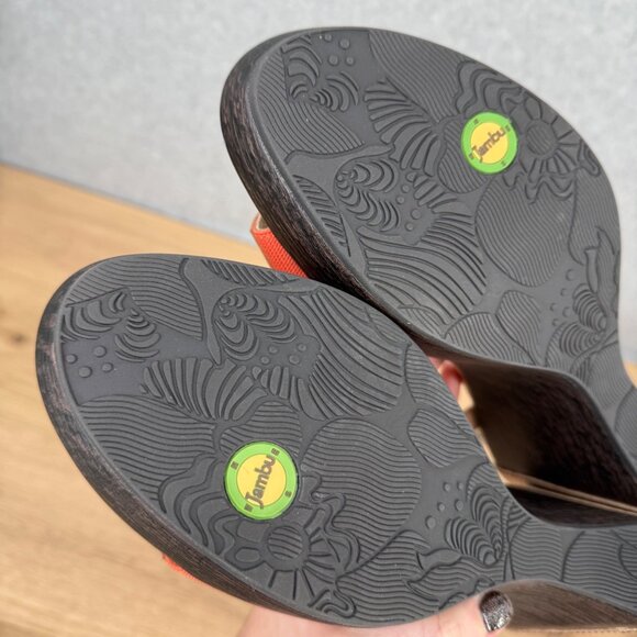 Jambu Womens Glamour Wedge Heel Sandals Size 11 Tan Brown Classic Comfort Summer - Picture 9 of 13